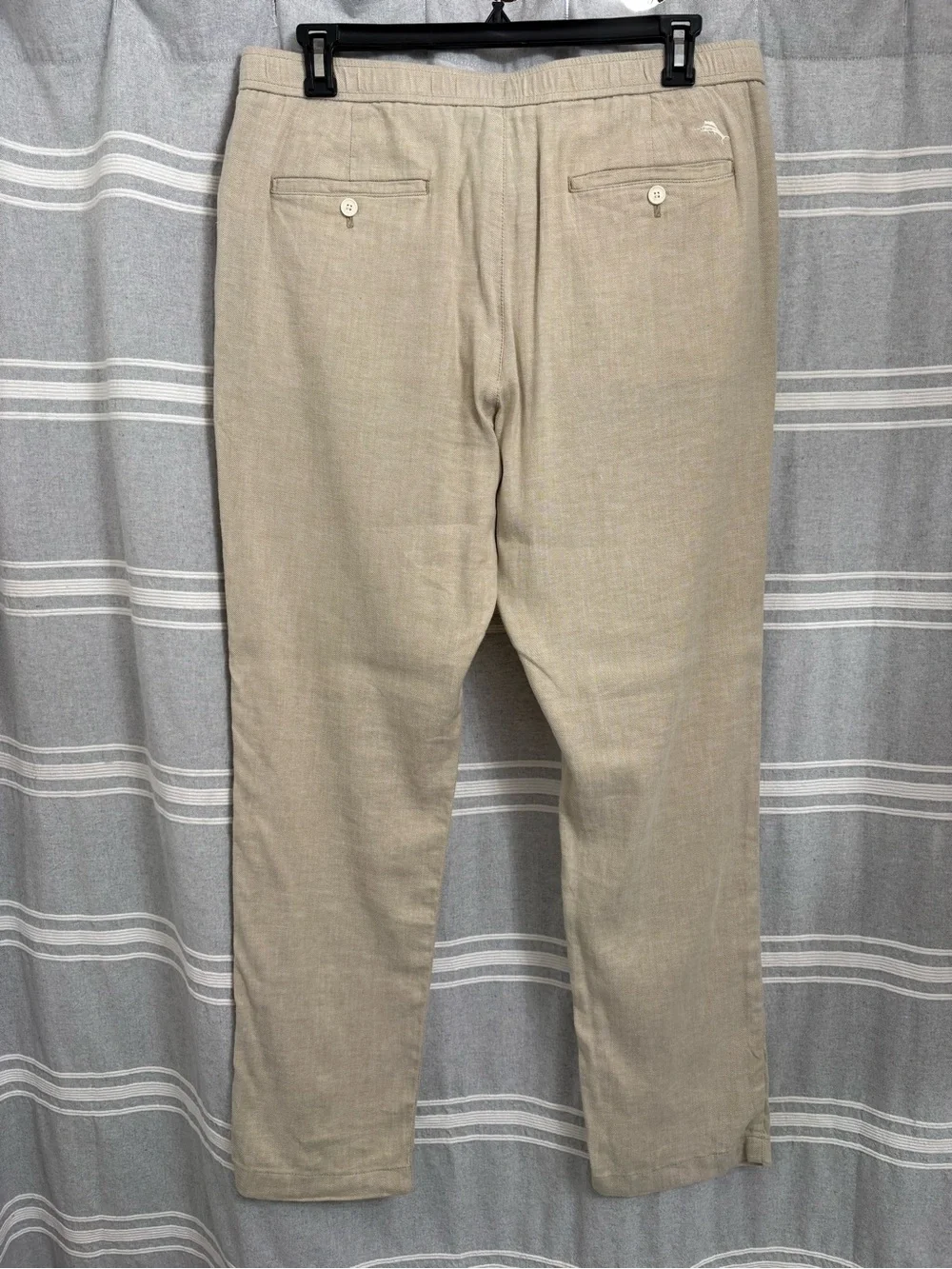 Tommy Bahama Beach Coastal Linen Blend Elastic Pull On Pants Size XL x 32